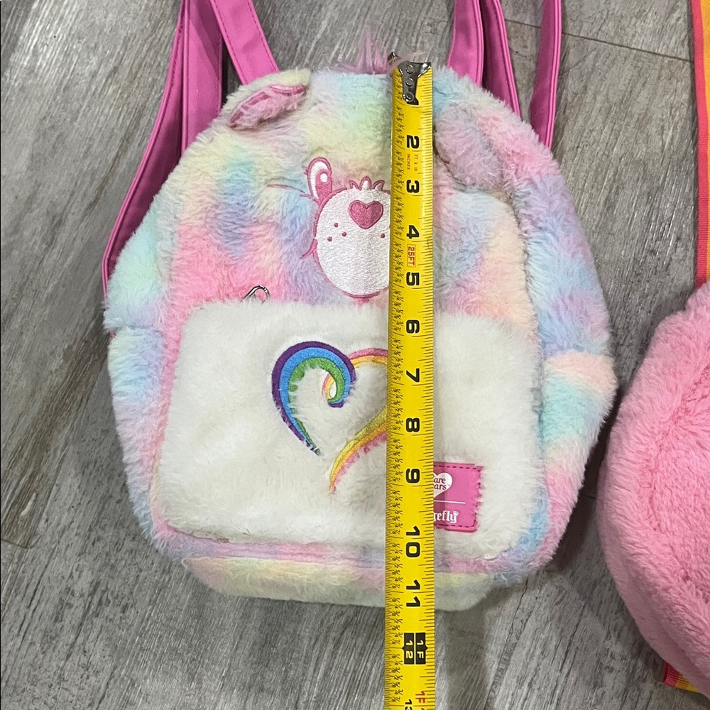 Care Bears Loungefly backpack 🎒 Colorful Plush Bear Backpack Set cute - Picture 8 of 13